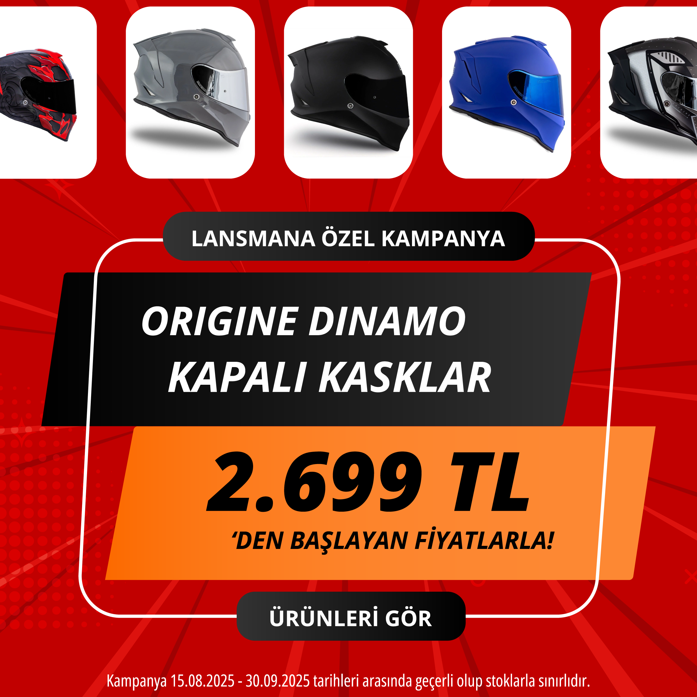 Origine Dinamo Kapalı Kasklarda İndirim